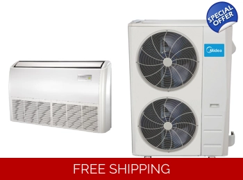 Midea 48K-Btu 18.9 SEER2 (Ceiling Floor) Mini Split H-Heat Pump (-22°F) 9.5 EER/11.5 HSPF (R410a)